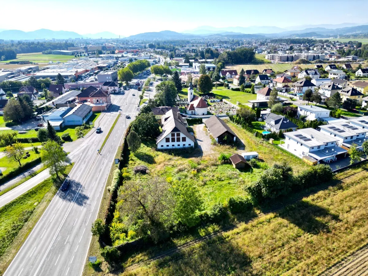 Drohnenaufnahme Blick nach Westen